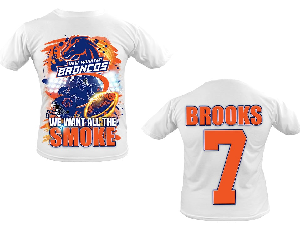 Broncos Football Custom Shirt