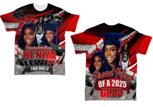 Graduation all over shirt