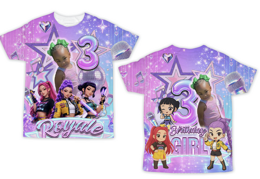 Birthday Girl all over shirt