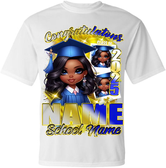 Custom Graduation T-Shirt – Class of 2025 | Personalized Name & School