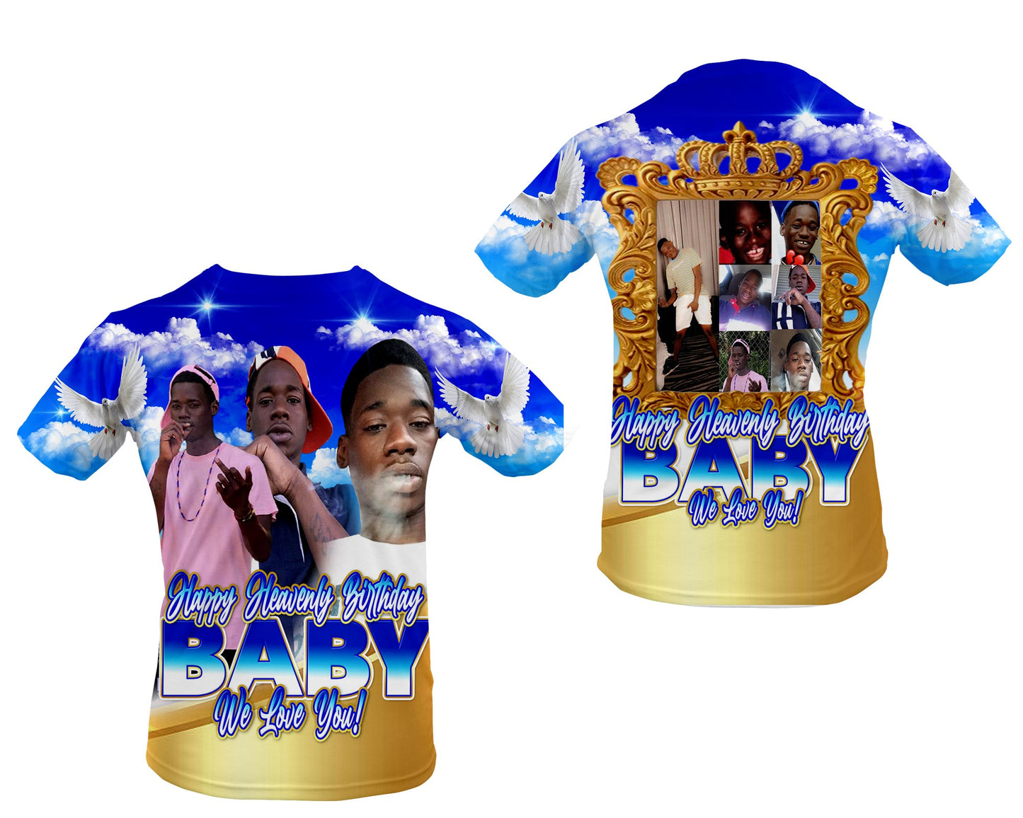 3D Happy Heavenly Birthday Shirt